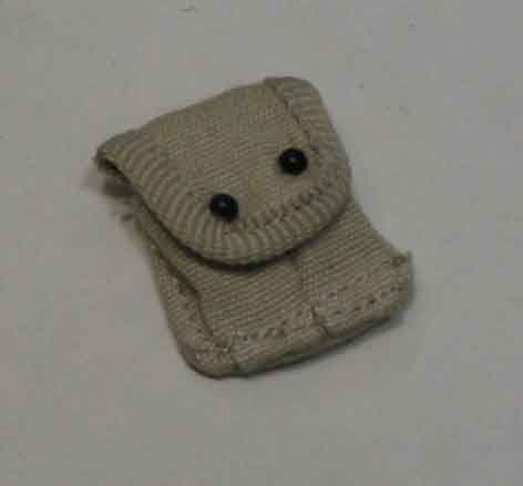 Dragon Models Loose 1/6th Scale WWII US M1912 Pistol Ammo Pouch Cloth (Khaki)  #DRL3-P103