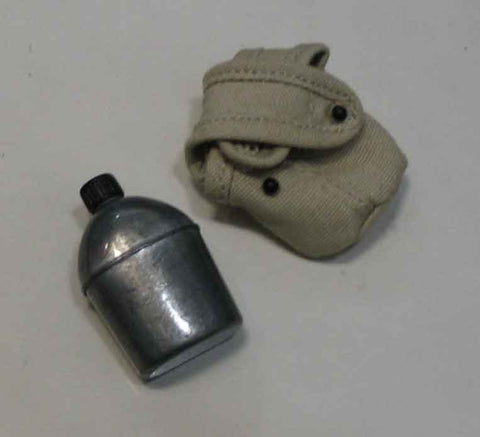 Dragon Models Loose 1/6th Scale WWII US USMC Canteen w/cloth cover-cross strap (light OD)  #DRL3-P205