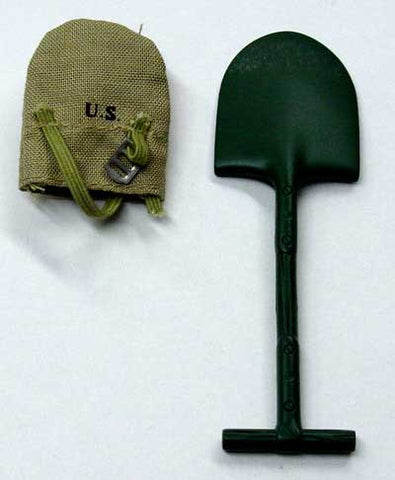 Dragon Models Loose 1/6th Scale WWII US M1910 Enternching Tool w/Khaki Cover Elastic (Green)  #DRL3-P400