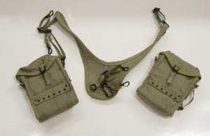Dragon Models Loose 1/6th Scale WWII US USMC Medic Pouches w/Yoke Harness  #DRL3-P902