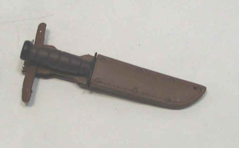 Dragon Models Loose 1/6th Scale WWII US USMC K-Bar Knife w/Brown Sheath  #DRL3-X202