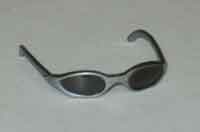 Dragon Models Loose 1/6th Scale Modern Military Sunglasses silver rimmed with tinted lens #DRL4-A110