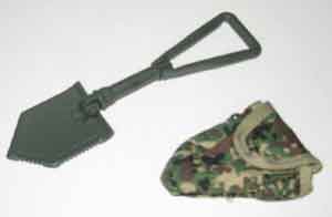 Dragon Models Loose 1/6th Scale Modern Military Enternching Tool w/Cover Japanese Camo #DRL4-A324
