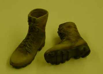 Dragon Models Loose 1/6th Scale Modern Military Desert Boots (Female Size) #DRL4-B002