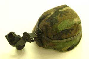 Dragon Models Loose 1/6th Scale Modern Military PASGT (OD) soft Helmet w/Woodland Cover & NVG (PVS-14)  #DRL4-H132