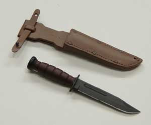Dragon Models Loose 1/6th Scale Modern Military K-Bar Knife w/(Brown Sheath) #DRL4-K120