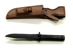 Dragon Models Loose 1/6th Scale Modern Military Randall Style Knife w/(Gold Sheath) #DRL4-K156
