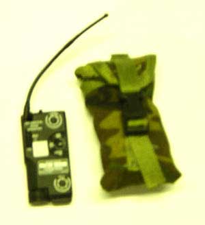 Dragon Models Loose 1/6th Scale Modern Military PRC-90 Survival Radio (Black) w/Pouch #DRL4-K300