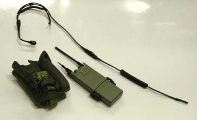 Dragon Models Loose 1/6th Scale Modern Military PRC-126 Radio w/Heat Set #DRL4-K303