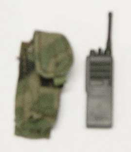 Dragon Models Loose 1/6th Scale Modern Military Saber Radio w/woodland pouch #DRL4-K400