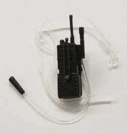 Dragon Models Loose 1/6th Scale Modern Military Saber Radio w/Ear Piece & Writst Mic.w/Black Pouch #DRL4-K401