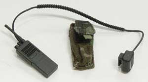 Dragon Models Loose 1/6th Scale Modern Military Saber Radio w/Mic & Woodland Pouch #DRL4-K408