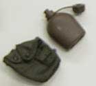 Dragon Models Loose 1/6th Scale Modern Military LC2 Canteen w/Pouch (OD) # DRL4-P503