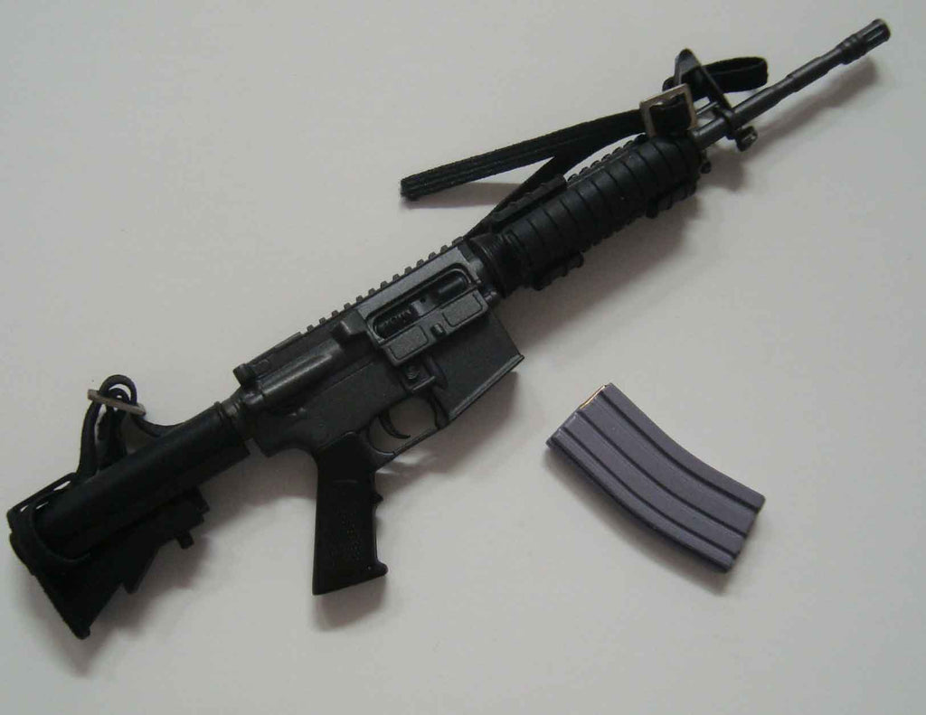 Dragon Models Loose 1/6th Scale Modern Military M4A1 Carbine w/Magazine w/ elastic sling (Black) #DRL4-R872