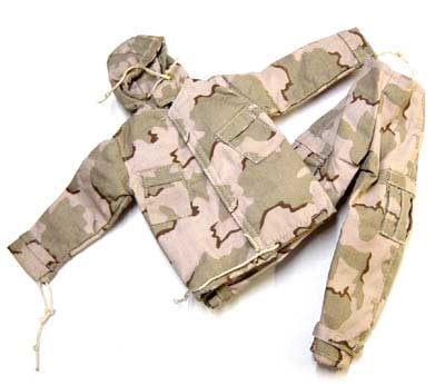 Dragon Models Loose 1/6th Scale Modern Military Desert 3 Color NBC Suit (w/Hood) # DRL4-U700