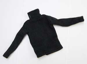 Dragon Models Loose 1/6th Scale Modern Military Turtleneck Sweater (Black) # DRL4-U902