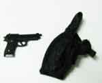 Dragon Models Loose 1/6th Scale Modern Military Beretta Model 92 "Working Slide" w/cloth Tactical Holster (Black) # DRL4-W113