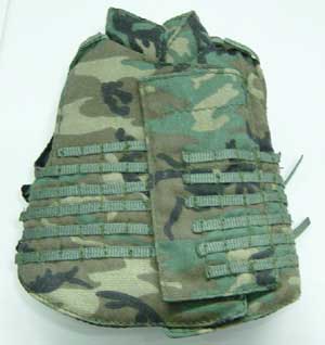 Dragon Models Loose 1/6th Scale Modern Military Interceptor Vest (Woodland) (w/Neck Protection) #DRL4-Y501