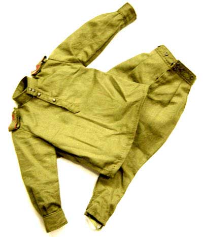 Dragon Models Loose 1/6th Scale WWII Russian Shrit (OD) "no pockets" w/trousers "Private" #DRL5-U104