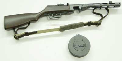 Dragon Models Loose 1/6th Scale WWII Russian PPSH-41 "drum magazine" w/cloth sling #DRL5-W201
