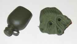 Dragon Models Loose 1/6th Scale Vietnam War U.S. M1956  Cloth Canteen Cover w/Canteen #DRL6-P210