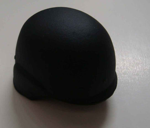 Dragon Models Loose 1/6th Scale Modern Law Enforcement PASGT Style Helmet (Black) w/ribbon chin Strap (Black) #DRL7-H102