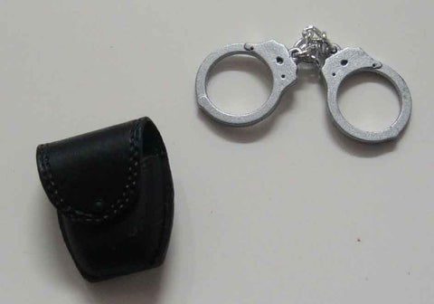 Dragon Models Loose 1/6th Scale Modern Law Enforcement Handcuffs w/pouch w/flap #DRL7-P100