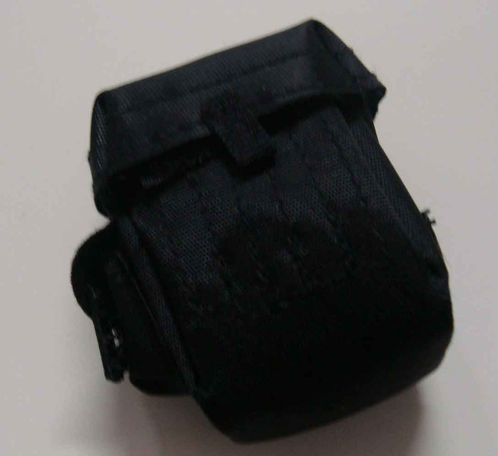 Dragon Models Loose 1/6th Scale Modern Law Enforcement Gas Mask Bag (Black)/Dump Pouch  #DRL7-P201