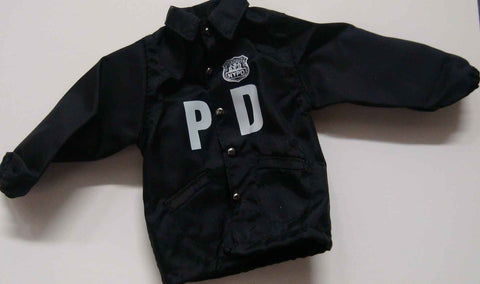 Dragon Models Loose 1/6th Scale Modern Law Enforcement NYPD Windbreaker Jacket (Black) #DRL7-U001
