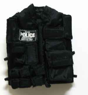 Dragon Models Loose 1/6th Scale Modern Law Enforcement ESU Vest w/Pouches (Black) #DRL7-Y201