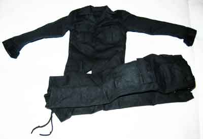 HOT TOYS 1/6th Loose Uniform Set (BDU, Black) #HTL4-U200