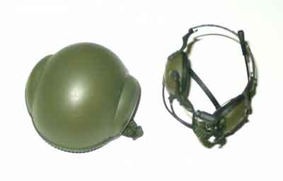 HOT TOYS 1/6th Loose Tanker Helmet (British,w/Headset) #HTL4-H500