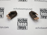 VERY COOL 1/6 Loose Gloved Hands (Fingerless Brown, Pair, Relaxed) #VCL9-HN201C