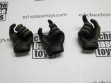 DAM Toys Loose 1/6th Gripping Gloved Hands (Pair+1)(Black/OD,Wiley-X)   #DAMNB-H108