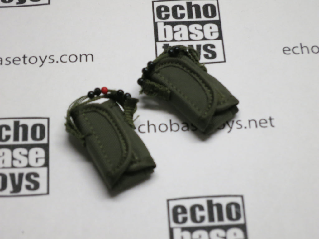 DAM Toys Loose 1/6th Tactical Floatation Support System Pouches (2x)(OD) #DAM4-P901