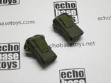 DAM Toys Loose 1/6th Tactical Floatation Support System Pouches (2x)(OD) #DAM4-P901