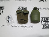 ACE 1/6th Loose M1956 Canteen Pouch & Canteen (OD)(Weathered) #ACL6-P300