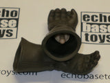 Dragon Models Loose 1/6th Leather Gloved Hands (Brown) Long Cuff Pistol Grip #DRNB-H610
