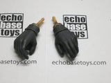 Dragon Models Loose 1/6th WWII Wool Knit Gloved Hands (Dark Gray)  #DRNB-H620