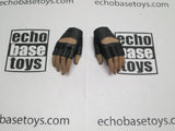 VERY COOL 1/6 Loose Gloved Hands (Fingerless Black, Pair, Relaxed) #VCL9-HN201