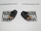 VERY COOL 1/6 Loose Gloved Hands (Fingerless Black, Pair, Relaxed) #VCL9-HN201