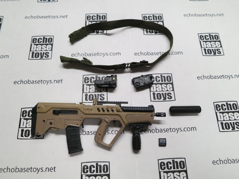 FLAG SET Loose 1/6th IWI X95 Micro Tavor (Tan) Modern Era #FSL4-W380