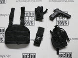 FLAG SET Loose 1/6th IWI Jericho 941 Hand Gun (w/Bk Holster) Modern Era #FSL4-W070