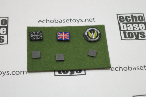 FLAG SET Loose 1/6th Modern Battlefield 2020 End War Ghost Patches (6x) Modern Era #FSL4-A907