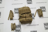 FLAG SET Loose 1/6th LBX Armatus II Plate Carrier (Tan,w/4xPouches) Modern Era #FSL4-Y250