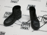 Dragon Models Loose 1/6th Scale WWII German Ankle Boots Black w/Laces #DRL1-B202