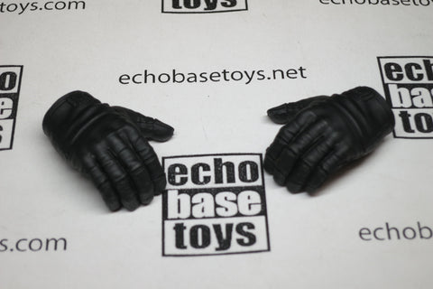 DAM Toys Loose 1/6th Tactical Gloved Hands (Black, Cradle Grip, Pair )   #DAMNB-H118