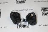 DAM Toys Loose 1/6th Tactical Gloved Hands (Black, Sword Grip, Pair) #DAMNB-H117