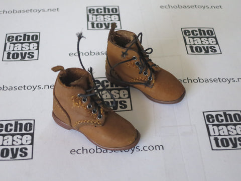 IQO Loose 1/6 WWII Japanese Imperial Army Boots - Short - Pair (Brown) #IQL8-B100