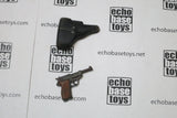 Dragon Models Loose 1/6th Scale WWII German Walther P38-black weathered w/"weathered" Holster (Black) #DRL1-W021